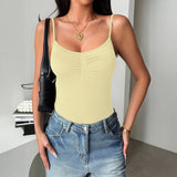 Dili Y2K Sexy Sling Vest Vest Jumpsuit Pantyhose Women's 2025 Summer