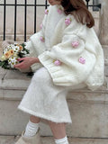 Dili Elegant Fashion With Long-Sleeved Coat Sweater Women's Clothing 2025 Autumn And Winter