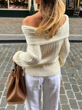 Dili Elegance Temperament Wool Long-Sleeved T-Shirt Sweater Women's Clothing 2025 Autumn And Winter