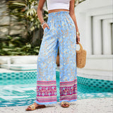 Dili Women's Clothing 2025 Spring And Summer Temperament Casual People Cotton Print To Hit The Legs Of Long Pants
