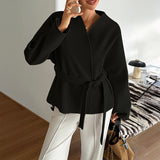Dili Leisure Vacation With Long Sleeve Suitcase Women's Clothing 2025 Autumn Winter