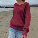 Dili Fashion Casual Solid Color Bottom Sweater Wool Knitted Women's Clothing 2025 Autumn And Winter