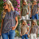 Dili Women's Clothing 2025 Spring And Summer Loose Leisure Shirt Hot Sale Of Broken Flower Collar Shirt Woman