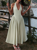 Dili Evening Dress Hanging Neck Elegant Dress Dress Women's Dress 2025 Autumn And Winter
