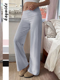 Dili Casual Holiday Pure Color Straight Trousers Trousers Women's 2025 Autumn And Winter
