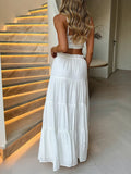 Dilu Leisure Vacation Sling Chest Half Skirt Two Sets Of Women's Clothing 2025 Spring And Summer