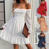 Dili Dress 2025 Spring And Summer Temperament Casual Wave Dot Dress