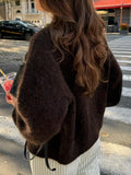 Dili Casual Simple Button Long-Sleeved Coat Sweater Women's 2025 Autumn And Winter