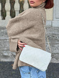 Dili Casual Wool Long-Sleeved Coat Sweater Women's Clothing 2025 Autumn And Winter