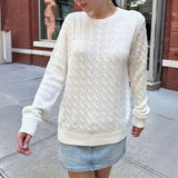 Dili Leisure Vacation Solid Color Long Sleeve Bottom Sweater Knitted Women's Clothing 2025 Autumn And Winter
