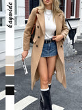 Dili Casual Long-Sleeved Coat Coat Women's Clothing 2025 Autumn And Winter