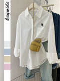 Dili Casual Simple Long-Sleeved Button Solid Color Shirt Women's Clothing 2025 Autumn And Winter
