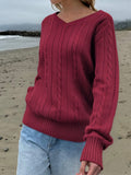 Dili Fashion Casual Solid Color Bottom Sweater Wool Knitted Women's Clothing 2025 Autumn And Winter