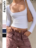 Dili Y2K Hot Girl Style Long-Sleeved Women's Shirt T-Shirt Women's Clothing 2025 Autumn And Winter