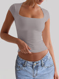 Dili Yoga Swear Sports Slide Slide Slide T-Shirt Women's Summer 2025