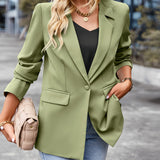 Short-Sleeved Casual Small Suit 2025 Winter Coat Professional Dress Dress Women's Suit Splicing Design