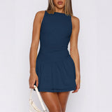 Dili Temperament Elegant Wind Solid Dress Dress Women's Dress 2025 Spring And Summer