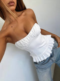Dili Y2K Hottie Breast-Weared Waistcoat Girl Top Dress Women's Clothing 2026 Spring And Summer