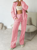 Dili Sports Wind Long-Sleeved Jacket Solid Color Long Pants Set Women's 2025 Autumn And Winter
