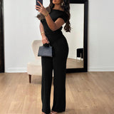 Dili Simple Elegant Style Summer Short-Sleeved Trousers Suit Women's 2025 Summer