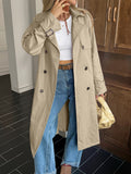 Dili Vacation Solid Color Long-Sleeved Coat Women's Clothing 2025 Autumn And Winter