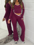 Dili Y2K Sports T-Shirt Yoga Trousers Women's Suit 2025 Autumn And Winter