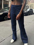 Dili Yoga Sports Solid Color Belt Casual Pants Pants Women's Winter 2025