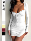 Dili Y2K Sexy Long-Sleeved Ass Dress Dress Dress Women's 2025 Autumn And Winter