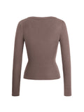 Dili Y2K Hottie Style Long-Sleeved Vest T-Shirt Women's Clothing 2025 Autumn And Winter