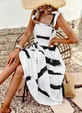 Dili Independent Sling Short-Sleeved Dress 2025 Spring And Summer Temperament Elegant High Waist Thin
