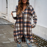 Dili 2025 Spring/Summer Women's Casual Casual Casual Long-Sleeved Women's Color Hooded Jacket