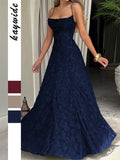 Dili Elegant Temperament Sling A Long Dress Dress Dress Women's 2025 Autumn And Winter