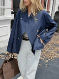 Dili Leisure Vacation Style Button Long Sleeve Women's Women's Clothing 2025 Autumn And Winter