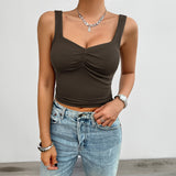 Dili Women's Clothing 2025 Spring And Summer Y2K Solid Color Repair Kinesi Sling Sling Coat