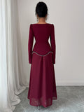Dili Evening Dress Style Elegant Long Sleeve Long Skirt Dress Dress Women's 2025 Autumn And Winter