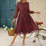 Dili Vacation Leisure Wind And Breeze Breeze Tied Belt To Close The Waist Dress Woman 2025 Spring And Summer