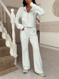 Dili Casual Holiday Wear Sweat Jacket Casual Trousers Suit Women's 2025 Autumn And Winter