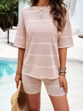 Dili Vacation Leisure Wind Collar Loose Top Suit Women's Clothing 2025 Spring And Summer