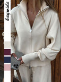 Dili Elegant Long-Sleeved Wool Knit Coat Sweater Women's 2025 Autumn And Winter