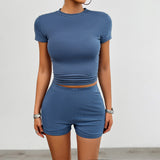 Dili Y2K Women's Clothing 2025 Spring And Summer Sexy Solid Color Trousers Suit