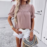 Dili Leisure Vacation Short Sleeve T-Shirt T-Shirt Shirt Women's Winter 2025