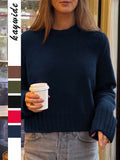 Dili Casual With Long-Sleeved Wool T-Shirt Sweater Women's Clothing 2025 Autumn And Winter