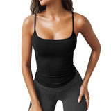 Dili 2025 Spring/Summer Y2K Top Women's Solid Color Sexy Body Outdoor Knitted Sling Vest