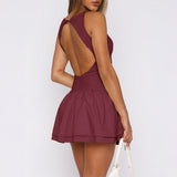 Dili Temperament Elegant Wind Solid Dress Dress Women's Dress 2025 Spring And Summer