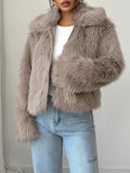 Dili Elegant Temperament Velvet Long-Sleeved Coat Women's Clothing 2025 Autumn And Winter