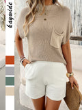 Dili Casual Holiday Style Shorts Sweater Two Sets Of Women's Clothing 2025 Spring And Summer Hot Sales