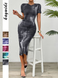 Dili Elegant Wind Girded Thin Waist Thin Senior Sense Dress Women's Dress 2025 Spring And Summer Hot Sales