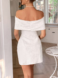 Dili Elegant Temperament Shoulder Bra Half Dress Dress Dress Women's Dress 2025 Spring And Summer