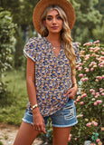 American Short-Sleeved V-Print Shop Explosion 2025 Spring And Summer Casual T-Shirt Temperament Elegant