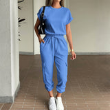 Dili Leisure Vacation Short-Sleeved T-Shirt Pants Two Sets Of Women's Clothing 2025 Autumn And Winter